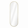thumbnail image 1 of Espejo Ovalado de Aluminio Cuerpo Completo Mainstays Dorado, 1 of 3