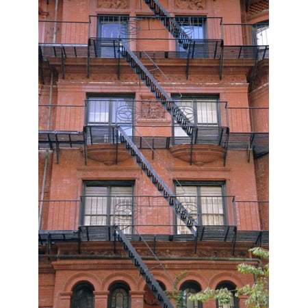 Apartment Fire Escapes, Brooklyn, New York, Ny, USA Print Wall Art By Jean