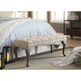 thumbnail image 3 of Pemberly Row Banc de Chambre en Lin Cabriolet Clouté en Naturel Lavé, 3 of 3