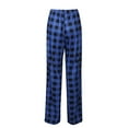 thumbnail image 3 of UKAP Pantalon de Pyjama pour Femmes à Taille Élastique, Bas de Pyjama à Carreaux, Pantalon de Détente Ample pour Dormir, Bleu m, 3 of 4