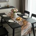 thumbnail image 2 of Brown Ombre Table Runner 120 Inches Long, Modern Geometric Abstract Aesthetic Cream Kitchen Coffee Dining Table Decoration for Home Party Birthday Wedding Home Decor 13x120 Inches, 2 of 8