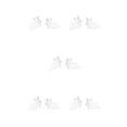 thumbnail image 1 of Pendientes de acero inoxidable Qarigey de animales para mujer 5piezas Weiß, 1 of 6