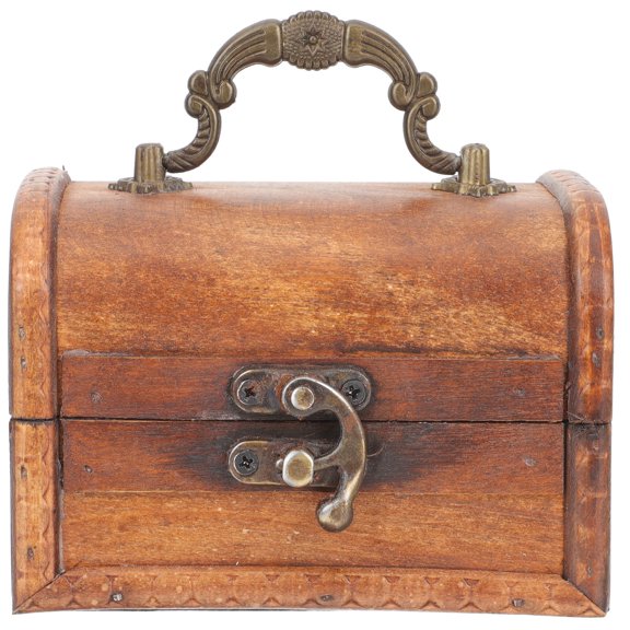 IBASETOY Retro Trinket Box Wood Jewelry Storage 1Pack Gift Givers Living Room