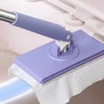thumbnail image 3 of Advancent Toalla facial para el hogar, escoba de limpieza, reutilización de toallas faciales para fregar el suelo, escoba de limpieza para el Suministros de limpieza para el hogar púrpura 71cm, 3 of 6