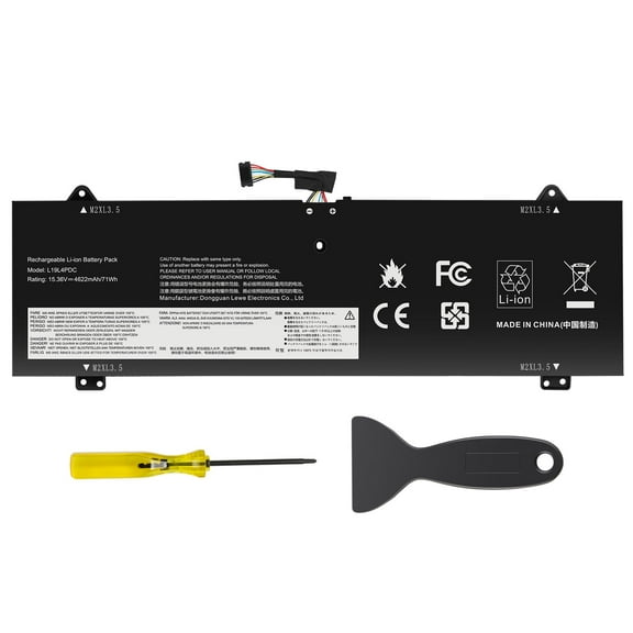 L19C4PDC L19L4PDC L19M4PDC Laptop Battery Compatible with Lenovo Ideapad Yoga 7-14ITL5 7-15ITL5 Series 5B10Z26482 5B10Z26485 5B10Z26479 SB10Z26481 15.36V 71Wh 4622mAh