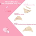 thumbnail image 4 of 1 Pair Adjustable Forefoot Shoe Cushion Pads Anti Slip Half Insoles Comfort Front Foot Support Inserts for High Heels Daily Walking, 4 of 5