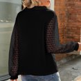 thumbnail image 4 of Lilgiuy Women's Fashion Casual Long Sleeve Comfortable Solid Color Sweatshirt Tops Blouse Basic Versatile Tees, 4 of 5