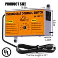 thumbnail image 2 of Attic Fan Thermostat-Control, Adjustable Thermostat with Overload Protector, Temperature Controlled Attic Fan, with Socket Easy to Install, Exhaust F, 2 of 7