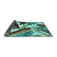 thumbnail image 2 of Ahgly Company Indoor Rectangle Abstract Light Blue Modern Area Rugs, 6' x 9', 2 of 4