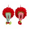 thumbnail image 4 of Christmas Thief Front Door Wreath Elf Legs Plush Garland for Santa Tree Home Party Santa Tree Wall Window Decorations, 4 of 4