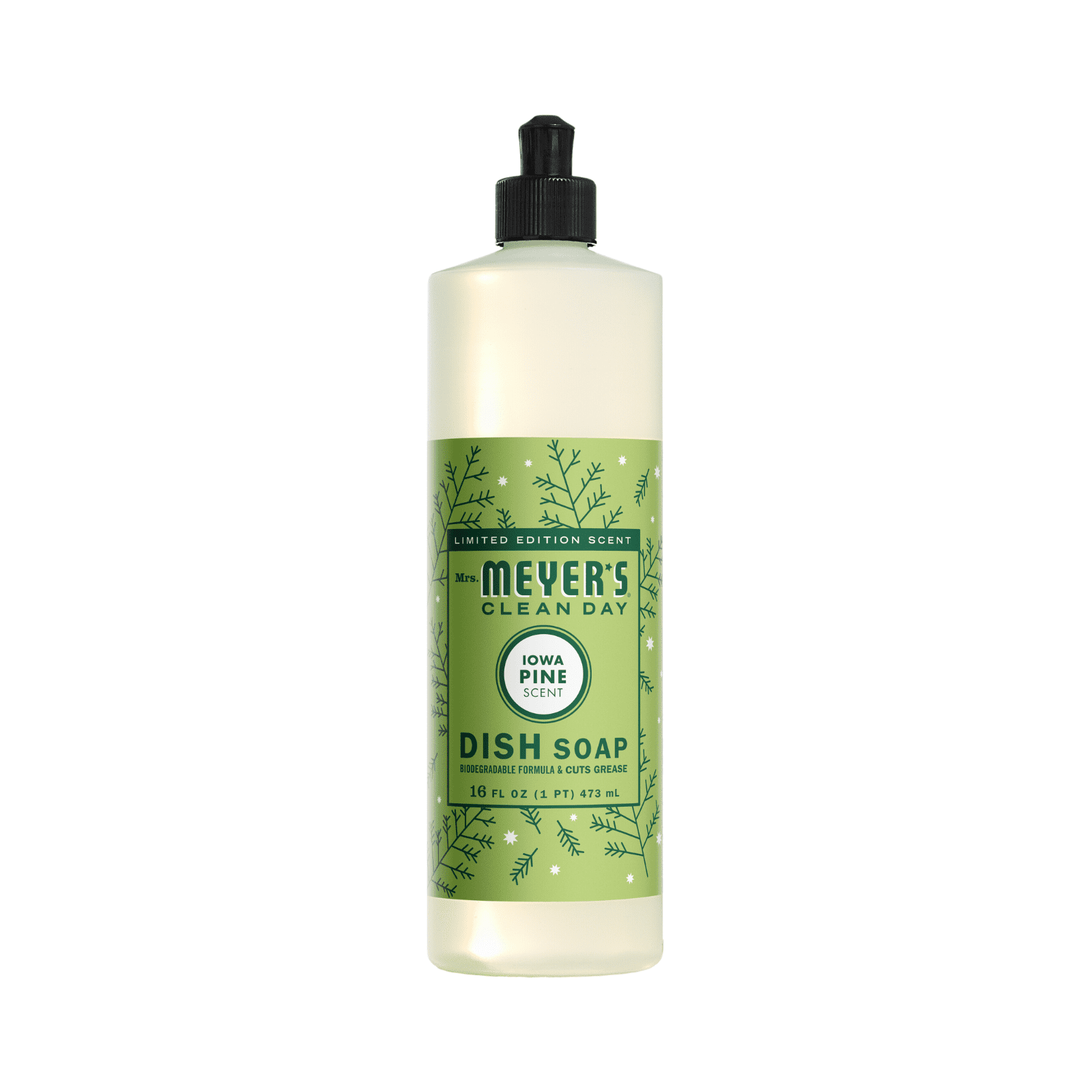 Mrs. Meyer’s Clean Day Liquid Dish Soap 3 Pack Variety, Iowa Pine, Peppermint, Gingerbread, 16 oz Each, 1 ct