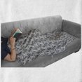 thumbnail image 6 of Island Soft Flannel Fleece Throw Blanket, Vintage Jungle Foliage Exotic Monstera Leaves in Greyscale Tones Rainforest Botany, Cozy Plush for Indoor and Outdoor Use, 70" x 90", Grey, by Ambesonne, 6 of 6