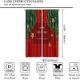 thumbnail image 2 of Christmas Curtains, Red White Snowflakes Merry Christmas Window Treatments for Living Room Bedroom Kitchen Holiday Party Decor, Burgundy New Year Drapes 2 Panel Sets,42x63 Inch, 2 of 6