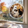 thumbnail image 4 of Halloween Decoration Indoor Outdoor Clearance Under $5.00! Thanksgiving Fall Decorations for Home, Halloween Ghost And Cats Acrylic Puzzle Hanging Ornaments Spooky Festival Decor Pendants, 4 of 6