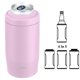 thumbnail image 1 of Enfriador de Latas MoreFeel 4 en 1 de Acero Inoxidable Aislado Rosa, 1 of 7