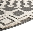 thumbnail image 6 of Unique Loom Arlo Collection Area Rug - Lenny (4' x 6' Oval Charcoal/Ivory), 6 of 7