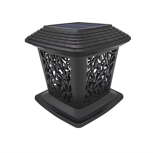 Solar Lights Outdoor Solar Post Lights Outdoor Fence Cap Light for Posts Patio Garden Decoration White Lighting Black,Lighting Solar Outdoor Post Cap Lights Light for Fence
