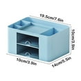 thumbnail image 3 of Desk Organizer With 2 Drawer Multi Functional Pencil For Desk, 7-Compartment Plastic Desktop Caddy, 7.67 x 5.51 x 3.93 in, No-Assembly Storage Box for Office, Study, Home, 3 of 6
