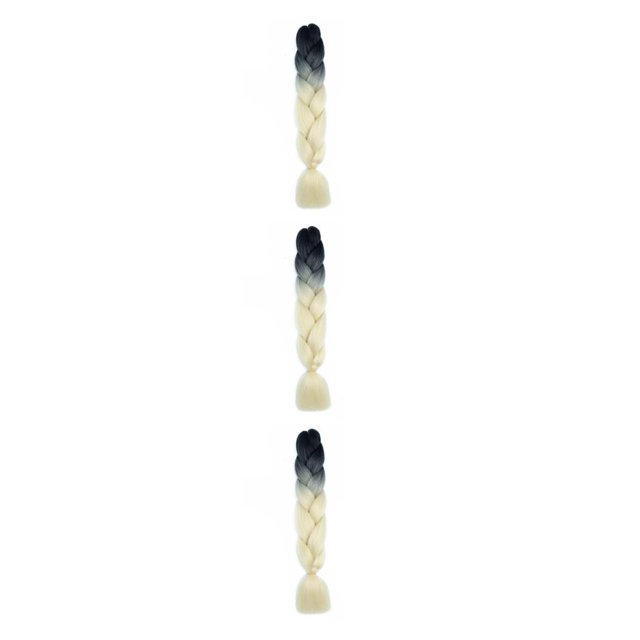 Jumpingount Trenzas de cabello de moda, estilo deseado con extensiones de cabello trenzado de Color Natural, cabello trenzado Jumbo B34 Type1 NO1