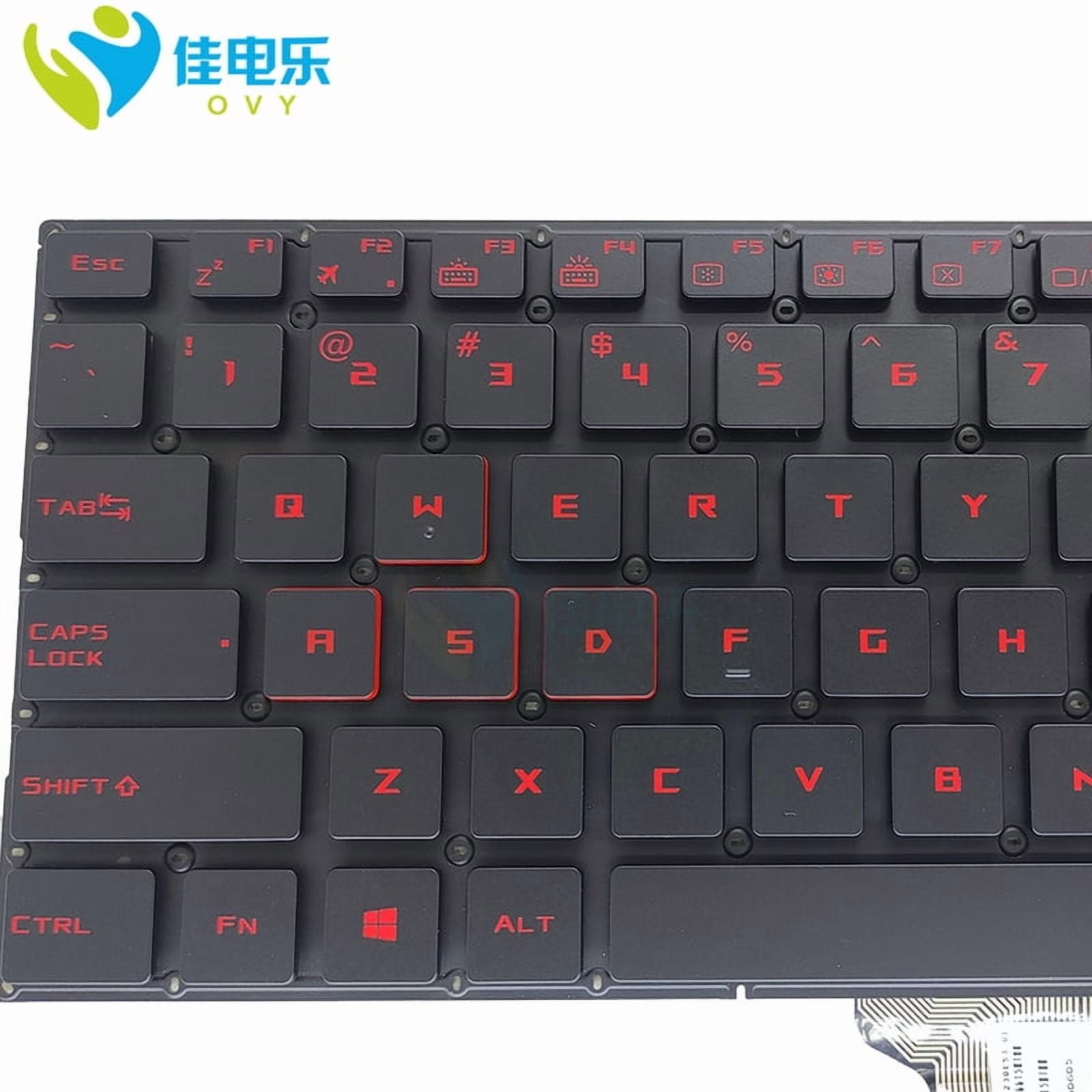US Belgium AZERTY Backlit Keyboard For  ROG Strix GL702 VT GL702VM GL702VS GL502 VM GL502VS Gaming Laptop Red Keycap Teclado