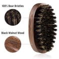 thumbnail image 4 of Cepillo para barba BFWood, pequeño, de viaje, cerdas naturales de jabalí, 4 of 7