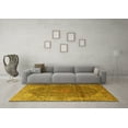thumbnail image 3 of Ahgly Company Indoor Square Medallion Yellow Traditional Area Rugs, 6' Square, 3 of 4