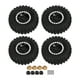 thumbnail image 1 of 4 llantas de goma de 55 mm y 8 agujeros para coche RC Axial SCX24 1/24, color negro., 1 of 14