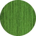 thumbnail image 1 of Ahgly Company Indoor Round Abstract Green Modern Area Rugs, 3' Round, 1 of 4