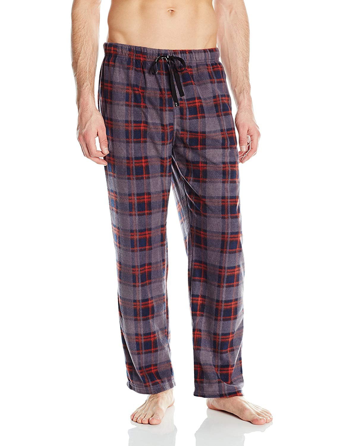 Intimo Men's Sleepwear - Intimo Men's Microfleece Plaid Lounge Pant ...