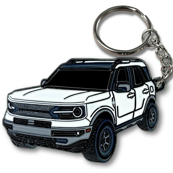 Sport Keychain compatible with Ford Bronco Sport Accessories 2023 2024 4 door Car Key Chain Fob Cover