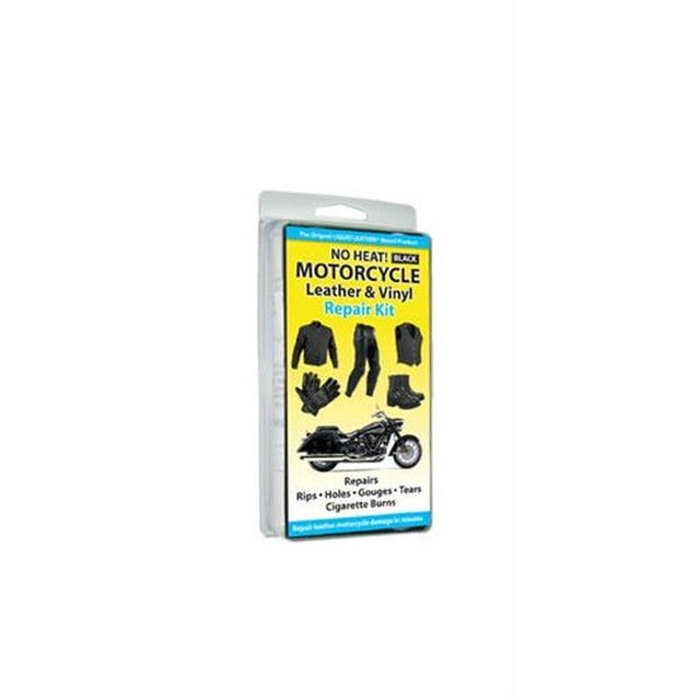 Liquid Leather Kit de Réparation en Cuir et Vinyle pour Moto Répare les Trous, Élimine les Déchirures, Recolore et Restaure (Sans Chaleur)