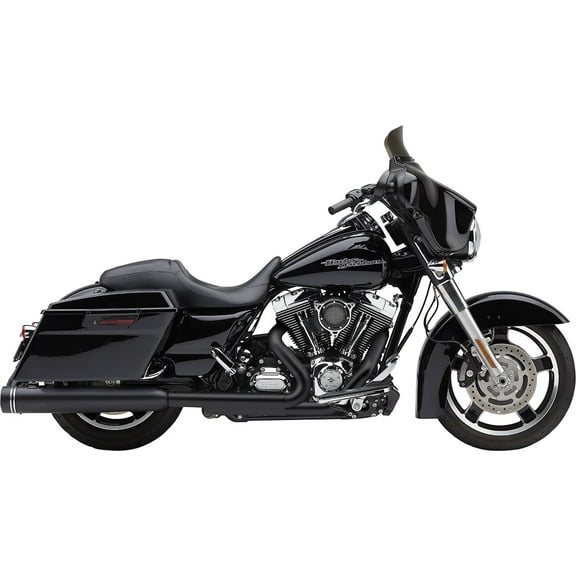 Cobra 4.5" Gen-2 Neighbor Haters Black Slip-On Mufflers for '95-16 FL (6290RB)
