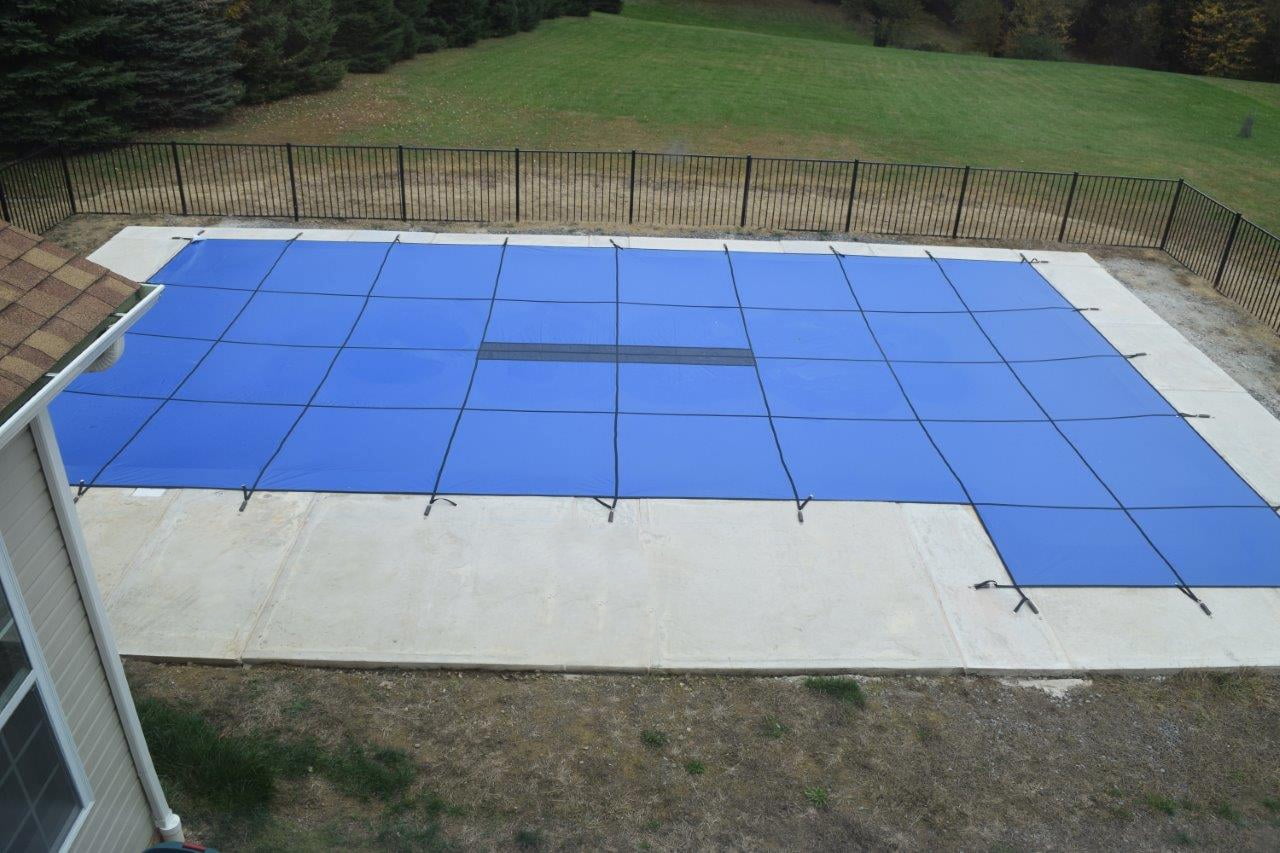 Water Warden Solid Safety Pool Cover for In Ground Pools, with Center