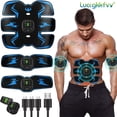 thumbnail image 2 of Estimulador muscular inalámbrico EMS, entrenador inteligente para Fitness, entrenamiento Abdominal, pegatinas eléctricas para perder peso, masajeador adelgazante corporal Tan Jianjun  unisex, 2 of 2