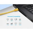 thumbnail image 6 of Monoprice Cat6 Ethernet Patch Cable - 7 Feet - Yellow | Network Internet Cord - RJ45, Stranded, 550Mhz, UTP, Pure Bare Copper Wire, 24AWG, 6 of 6