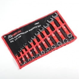 11 Piece Pro Combination SAE Standard Size Wrench Tool Set Combo Soft Grip Tool