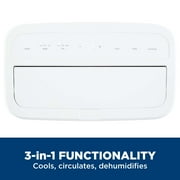 GE 8500 BTU 3-in-1 Portable Air Conditioner for 350 Sq ft Rooms with Included Remote