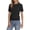 Black, variant on Sundazz Womens Short Sleeve Tops Lightweight Cable Knit Summer Sweater Dressy Casual Shirts, XS-XL