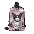 thumbnail image 2 of Kuromi and My Melody Sling Bag For Women Men Fashion Backpack Crossbody Shoulder Bag Chest Bag Travel Hiking Casual Sport Daypack, 2 of 8