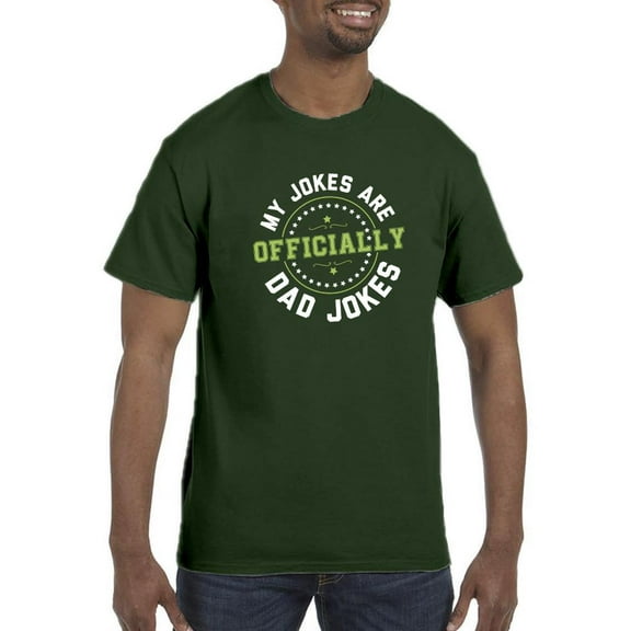 Officially Dad Jokes Stamp T-Shirt Men -Smartprints Designs, Male x-Large