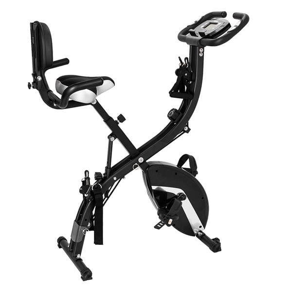 Details about    Exercise Bike Magnetic Bike Folding Fitness Bike Cycle Workout Home Gym With LC 