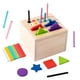 thumbnail image 4 of Cubo de clasificación de formas Montessori, clasificador de formas, juego de reconocimiento de colores, cubo de actividad para bebé, bloque de formas, 4 of 9