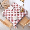 thumbnail image 2 of Pink Cow Strawberry Pattern Square Tablecloth,Waterproof Square Table Cover,Wipeable Spillproof Washable Table Cover for Home Kitchen Party Decor 42"X42"(107x107cm), 2 of 6