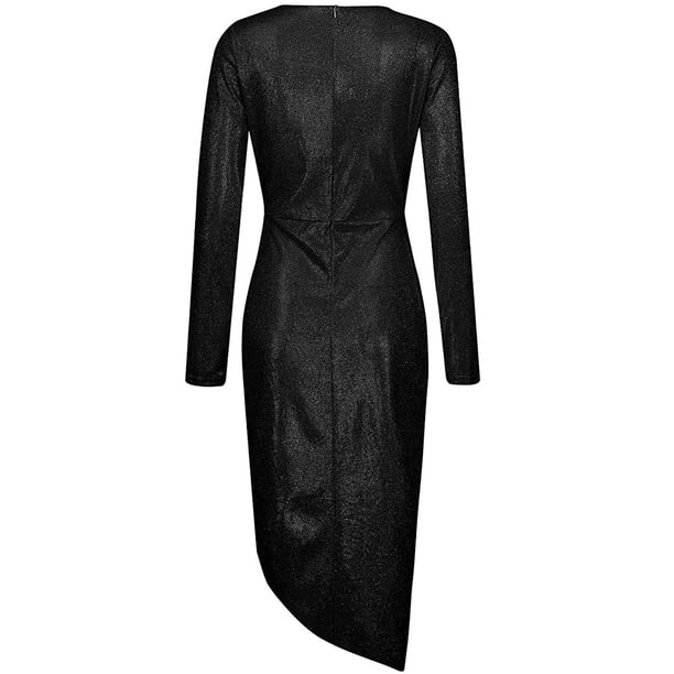 wedding guest dress beaded Long Sleeve Wedding Guest Dress: Mac Duggal 5988 Midnight / 2