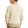 thumbnail image 6 of Atogsazn Toddler Baby Boys Knit Sweater Kids Crew Neck Long Sleeve Pullover Sweaters Fall Wintet Tops Beige 4-5Years Fashion, 6 of 6