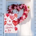 thumbnail image 3 of Happy Valentine''s Day Garden Flag Love Heart Welcome 12x18 Inch Double Sided Inch Small Burlap Holiday Yard Outdoor Flag Outside Home Decoration (Only Flag), 3 of 6