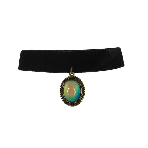 Zad Jewelry - Velvet Choker with Mood Stone Pendant, Black - Walmart ...