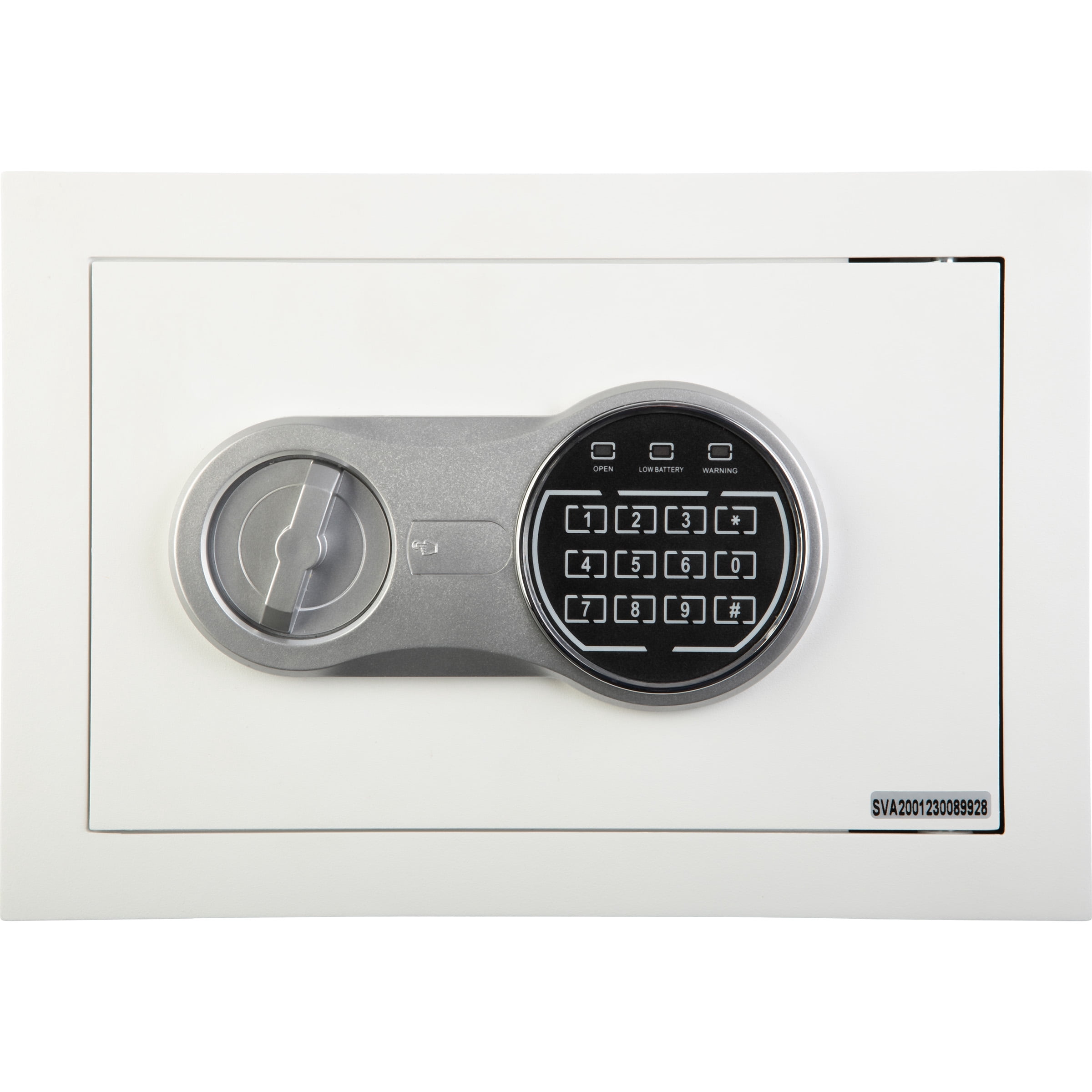 Stalwart Paragon In Wall Safe with Digital Keypad, 12.5" x 6" x 8.75", White