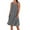 Gray, variant on Women Plus Size Dresses with Pockets Sleeveless Crew Neck Summer Casual Loose Fitness Beach Midi Tank Dress Pink 3XL