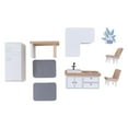 thumbnail image 4 of Wood Doll House Furniture Family Accessories Retro Style Photo Props DIY for chen, 4 of 10